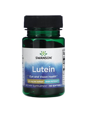 Swanson, Luteina, Wysokiej Mocy, 20 mg, 60 Softgeli Swanson, Luteina, Wysokiej Mocy, 20 mg, 60 Softgeli