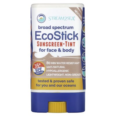 Stream2Sea, EcoStick Sunscreen Tint, SPF 35+, Neutral, 0.5 oz (14 g) Stream2Sea, EcoStick Sunscreen Tint, SPF 35+, Neutral, 0.5 oz (14 g)