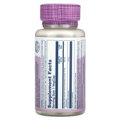 Solaray, istotne ekstrakty, biała wierzba, 600 mg, 60 Vegcaps