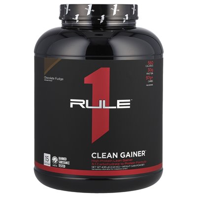 Reguła jedno białka, Clean Gainer ™, Czekoladowa, 4,93 funta (2,24 kg) Reguła jedno białka, Clean Gainer ™, Czekoladowa, 4,93 funta (2,24 kg)