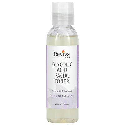 Reviva Labs, Glycolic Facial Toner, 4 fl Oz (118 ml)