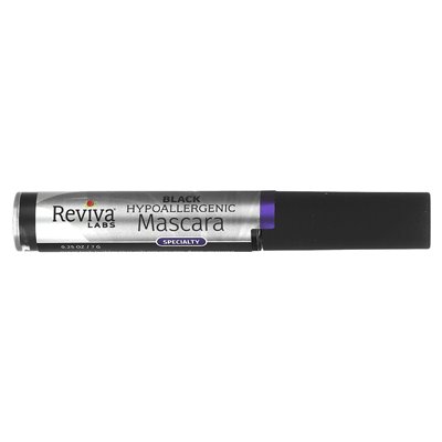Reviva Labs, hipoalergiczny tusz do rzęs, czarny, 0,25 uncji (7 g)
