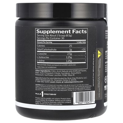 Reguła One Białka, BCAA, Blue Malin, 8,99 uncji (255 g)
