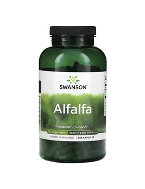 Swanson, Alfalfa, 500 mg, 360 Capsules