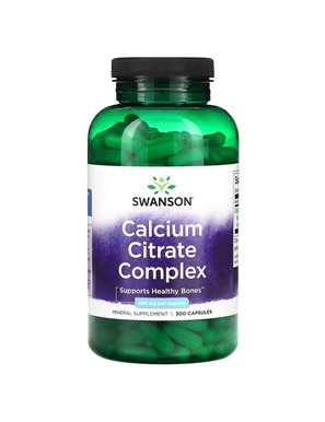 Swanson, Kompleks Cytrynianu Wapnia, 250 mg, 300 Kapsułek
