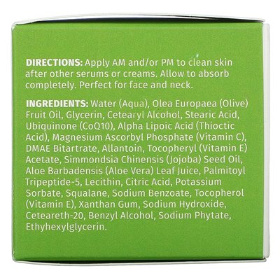 Reviva Labs, alfa kwas lipoinowy, krem ​​witaminy C i krem ​​DMAE, 2 uncje (55 g)