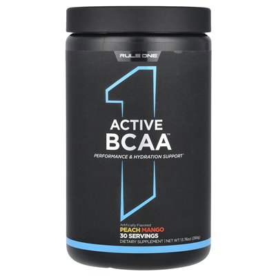 Reguła jedno białka, aktywne BCAA, Peach Mango, 13,76 uncji (390 g) Reguła jedno białka, aktywne BCAA, Peach Mango, 13,76 uncji (390 g)