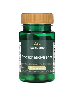 Swanson, Fosfatydylo-seryna, 100 mg, 30 Wegetariańskich Kapsułek Swanson, Fosfatydylo-seryna, 100 mg, 30 Wegetariańskich Kapsułek