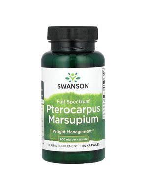 Swanson, Vollspektrum Pterocarpus Marsupium, 400 mg, 60 Kapseln Swanson, Vollspektrum Pterocarpus Marsupium, 400 mg, 60 Kapseln