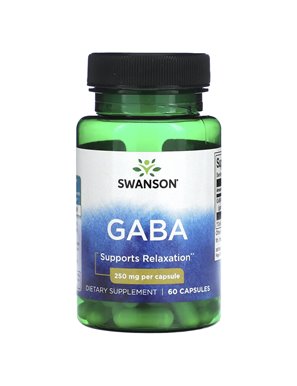 Swanson, GABA, 250 mg, 60 Kapseln