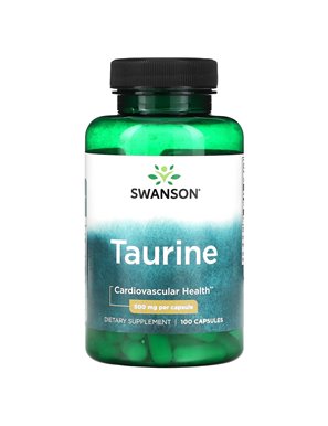 Swanson, Tauryna, 500 mg, 100 Kapsułek