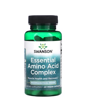Swanson, essentieller Aminosäurekomplex, 60 vegetarische Kapseln Swanson, essentieller Aminosäurekomplex, 60 vegetarische Kapseln