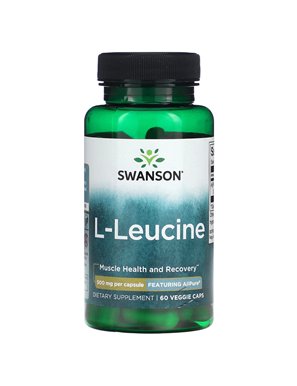 Swanson, L-Leucyna, 500 mg, 60 Wegetariańskich Kapsułek