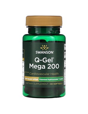 Swanson, Q-Gel Mega 200, 200 mg, 30 Softgels