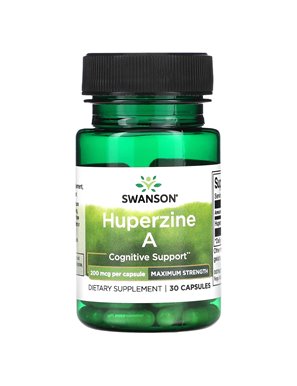 Swanson, Huperin A, maximale Stärke, 200 mcg, 30 Kapseln Swanson, Huperin A, maximale Stärke, 200 mcg, 30 Kapseln