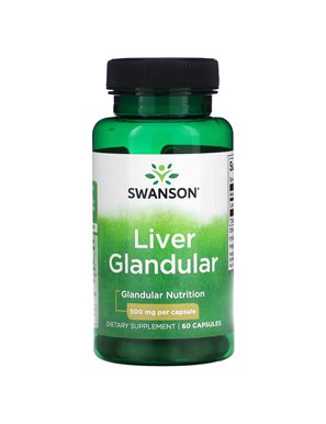 Swanson, Liver Glandula, 500 mg, 60 Kapseln Swanson, Liver Glandula, 500 mg, 60 Kapseln