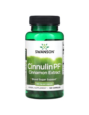 Swanson, Cinnulin PF, Zimtextrakt, 150 mg, 120 Kapseln Swanson, Cinnulin PF, Zimtextrakt, 150 mg, 120 Kapseln