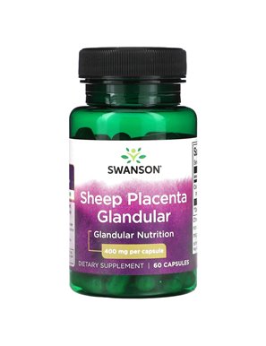 Swanson, Żabie Łożysko Glandularne, 400 mg, 60 Kapsułek