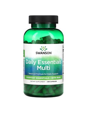 Swanson, Daily Multivitamin with Iron, 250 Capsules
