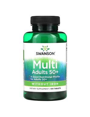 Swanson, Multi Adults 50+, 100 Tablets