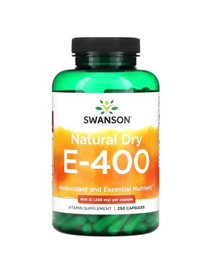 Swanson, Natural Dry E-400, 268 mg (400 IU), 250 Capsules Swanson, Natural Dry E-400, 268 mg (400 IU), 250 Capsules
