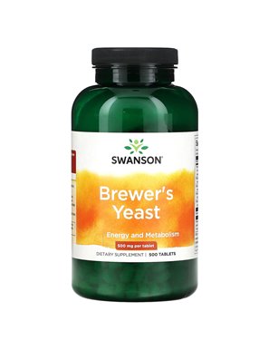 Swanson, Drożdże Piwne, 500 mg, 500 Tabletek Swanson, Drożdże Piwne, 500 mg, 500 Tabletek