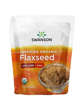 Swanson, Organic Flaxseed, Milled, 15 oz (425 g) Swanson, Organic Flaxseed, Milled, 15 oz (425 g)