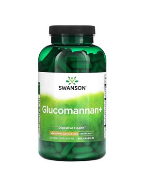 Swanson, Glukomannan+, 300 Kapsułek