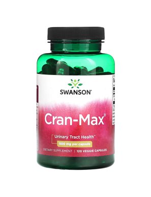 Swanson, Cran-Max, 500 mg, 120 Wegetariańskich Kapsułek Swanson, Cran-Max, 500 mg, 120 Wegetariańskich Kapsułek