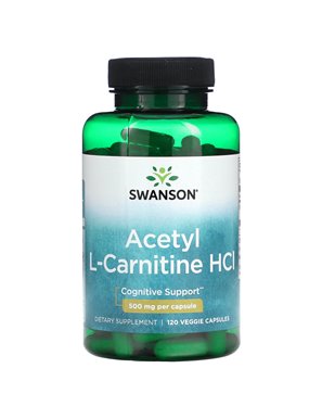 Swanson, Acetyl-L-Carnitin HCl, 500 mg, 120 vegetarische Kapseln Swanson, Acetyl-L-Carnitin HCl, 500 mg, 120 vegetarische Kapseln