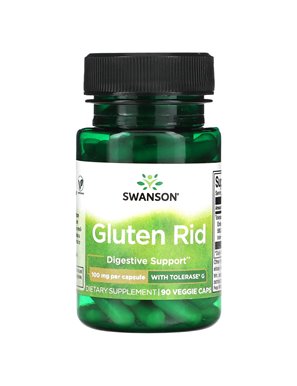 Swanson, Gluten Rid mit Tolerase G, 100 mg, 90 vegetarische Kapseln Swanson, Gluten Rid mit Tolerase G, 100 mg, 90 vegetarische Kapseln