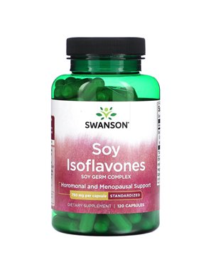 Swanson, Isoflawony Sojowe, Kompleks Sojowy Standardowy, 750 mg, 120 Kapsułek