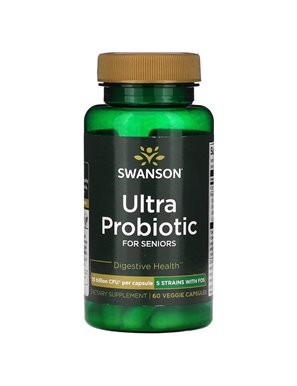 Swanson, Ultra Probiotic, For Seniors, 15 Billion CFU, 60 Vegetarian Capsules