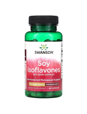 Swanson, Izoflawony Sojowe, 750 mg, 60 Kapsułek Swanson, Izoflawony Sojowe, 750 mg, 60 Kapsułek