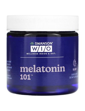 Swanson WIO, Melatonina 101, 30 Kapsułek