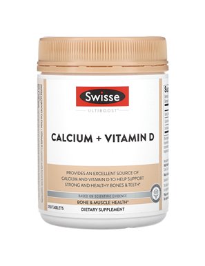 Swisse, Ultiboost, Kalzium + Vitamin D, 250 Tabletten Swisse, Ultiboost, Kalzium + Vitamin D, 250 Tabletten
