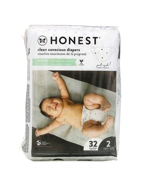 The Honest Company, Honest Windeln, Größe 2, 12-18 lbs, 32 Windeln