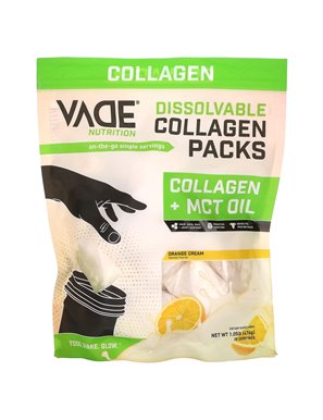 Vade Nutrition, Dissolvable Collagen Packs, Collagen + MCT Oil, Orange Cream, 1.05 lb (476 g) Vade Nutrition, Dissolvable Collagen Packs, Collagen + MCT Oil, Orange Cream, 1.05 lb (476 g)