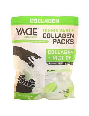 Vade Nutrition, Dissolvable Collagen Packs, Collagen + MCT Oil, Key Lime Pie, 1.04 lb (470 g)