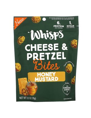 Whisps, Cheese and Pretzel Bites, Honey Mustard, 2.5 oz (70 g)