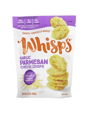 Whisps, Crispy Parmesan Cheese & Garlic, 60g Whisps, Crispy Parmesan Cheese & Garlic, 60g