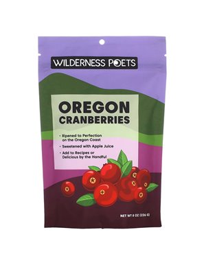 Wilderness Poets, Oregon Cranberries, 8 oz (226 g) Wilderness Poets, Oregon Cranberries, 8 oz (226 g)