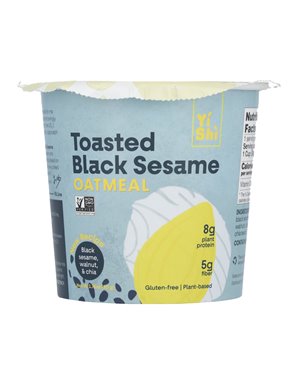 Yishi, Oatmeal, Toasted Black Sesame, 1.76 oz (50 g)