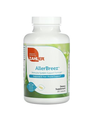Zahler, AllergBreeze, Formula Wspomagająca Układ Immunologiczny, 180 kapsułek Zahler, AllergBreeze, Formula Wspomagająca Układ Immunologiczny, 180 kapsułek