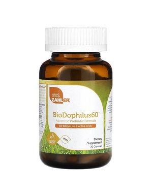 Zahler, BioDophilus60, Advanced Probiotic Formula, 60 Billion CFU, 30 Capsules