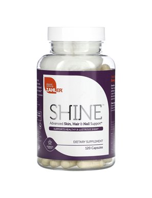 Zahler, Shine, Advanced Skin, Hair and Nail Protection, 120 Capsules Zahler, Shine, Advanced Skin, Hair and Nail Protection, 120 Capsules