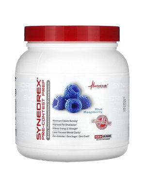 Metabolic Nutrition, Synedrex, Pre-Contest Prep, Blue Raspberry, 14.8 oz (420 g)