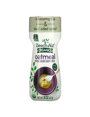 Beach-Nut, Organics Owsianka, Całoziarniste Baby Cereal, Etap 1, 8 oz (227 g)