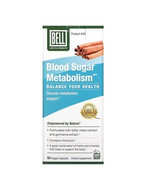 Bell Lifestyle, Blood Sugar Metabolism, 60 Vegetarian Capsules Bell Lifestyle, Blood Sugar Metabolism, 60 Vegetarian Capsules