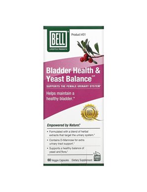 Bell Lifestyle, Blasengesundheit und Hefebalance, 60 vegetarische Kapseln